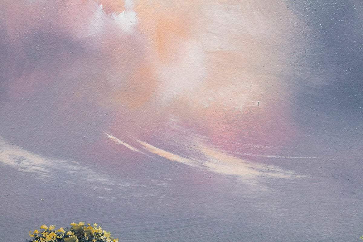 Fields of Red - Original by artist Allan Morgan - Wyecliffe Galleries