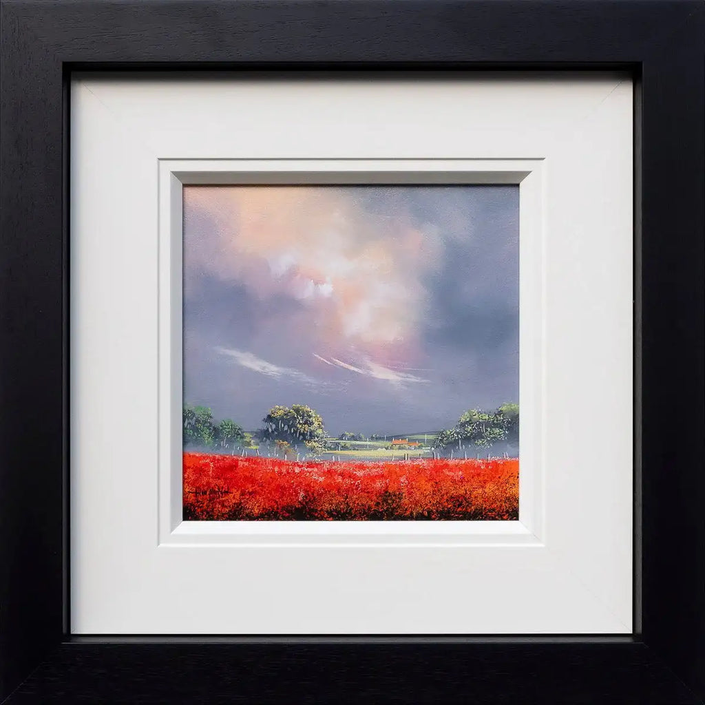 Fields of Red - Original by artist Allan Morgan - Wyecliffe Galleries