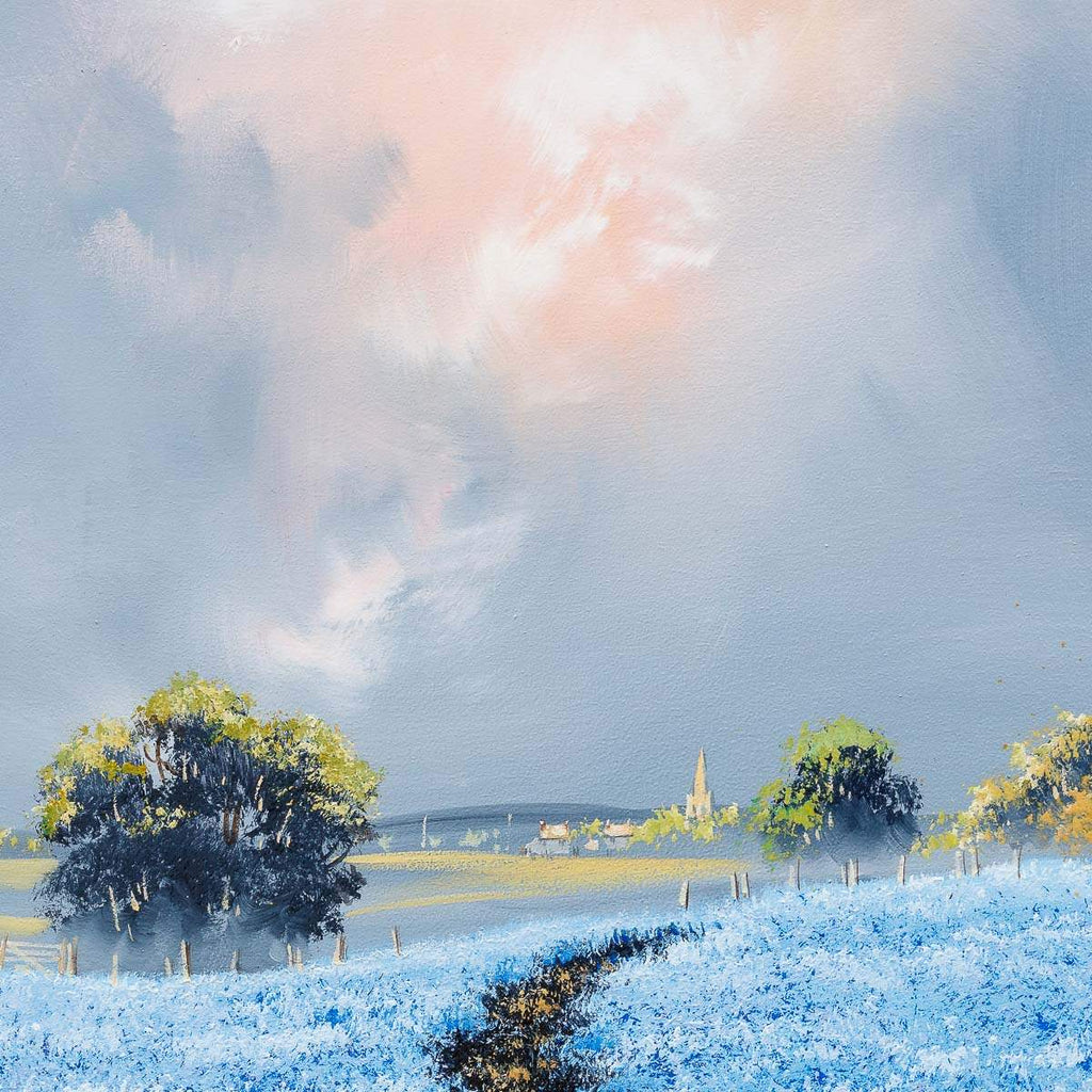 Fields Of Stillness - Original - SOLD by artist Allan Morgan - Wyecliffe Galleries