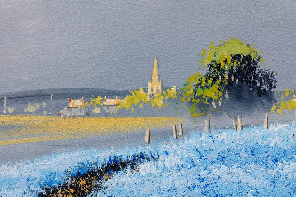 Fields Of Stillness - Original - SOLD by artist Allan Morgan - Wyecliffe Galleries