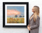 Floral Fields - Original - SOLD by artist Allan Morgan - Wyecliffe Galleries