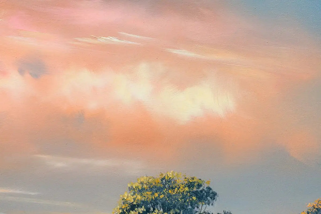 Floral Fields - Original - SOLD by artist Allan Morgan - Wyecliffe Galleries