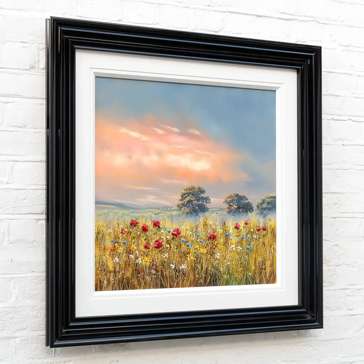 Floral Fields - Original - SOLD by artist Allan Morgan - Wyecliffe Galleries
