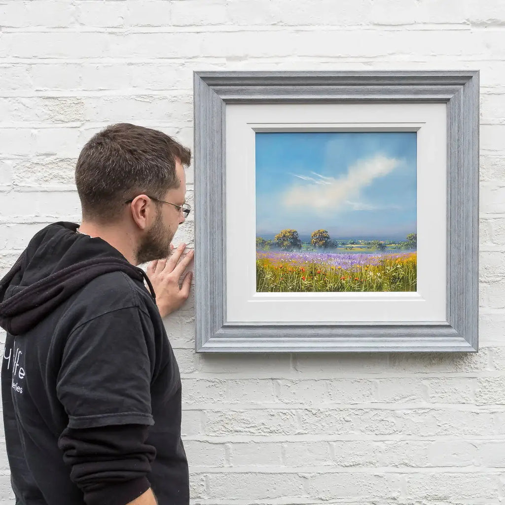 Flowers Are Happiness In Bloom - Original by artist Allan Morgan - Wyecliffe Galleries