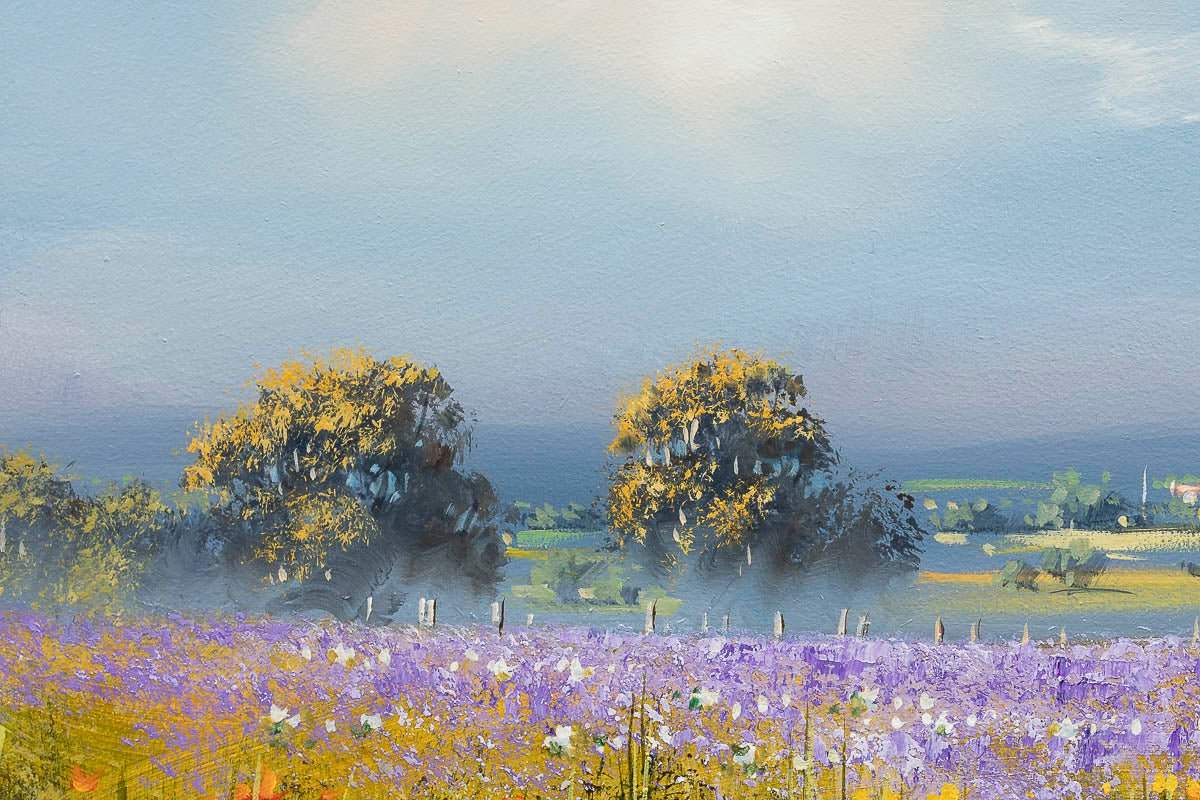 Flowers Are Happiness In Bloom - Original by artist Allan Morgan - Wyecliffe Galleries