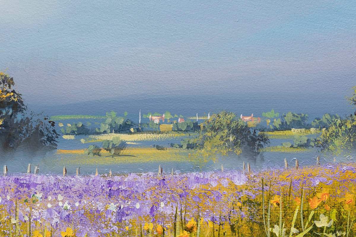 Flowers Are Happiness In Bloom - Original by artist Allan Morgan - Wyecliffe Galleries