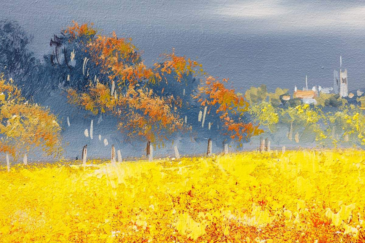 Golden Hues - Original - SOLD by artist Allan Morgan - Wyecliffe Galleries