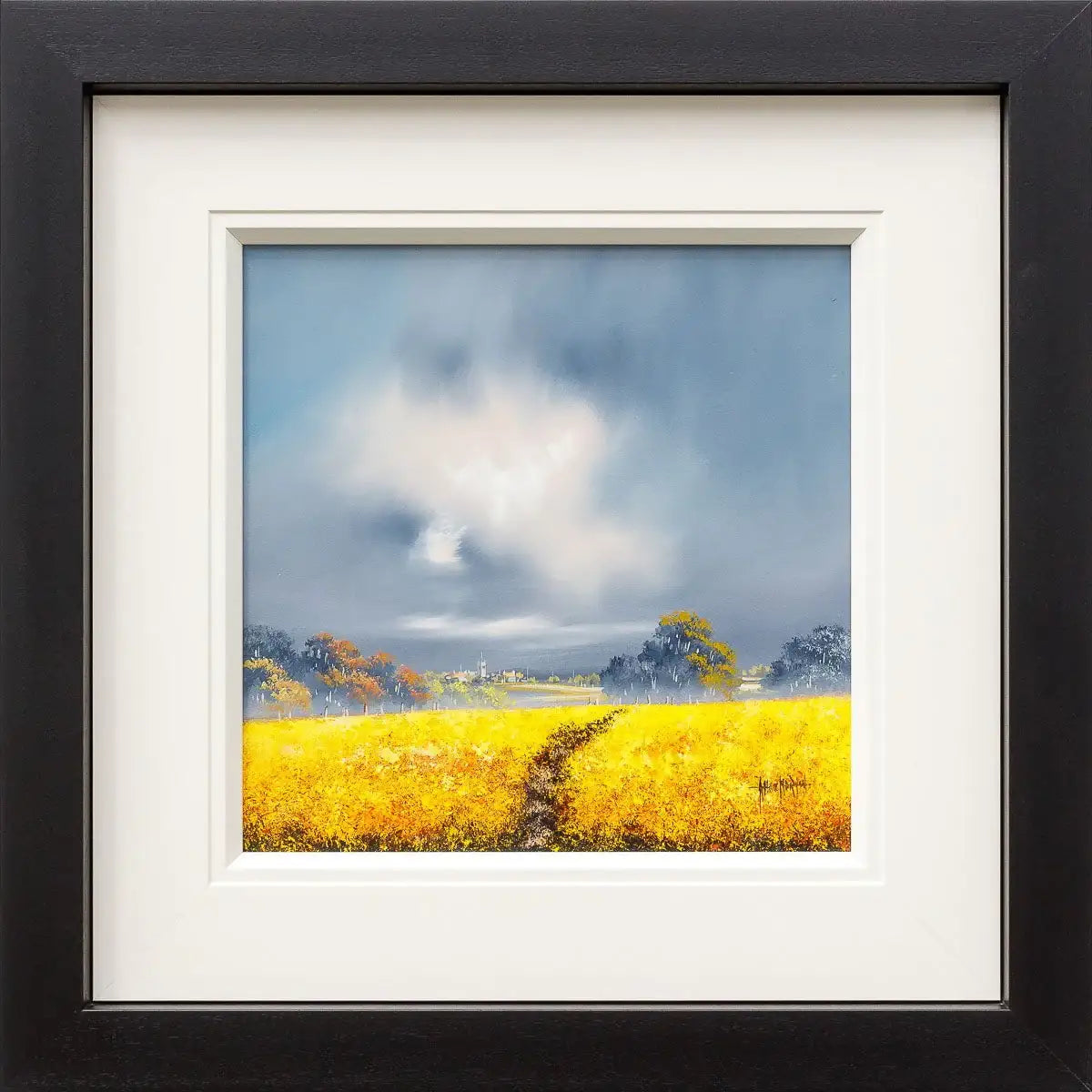 Golden Hues - Original - SOLD by artist Allan Morgan - Wyecliffe Galleries