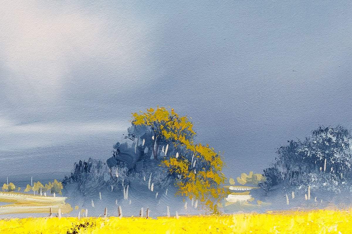 Golden Hues - Original - SOLD by artist Allan Morgan - Wyecliffe Galleries