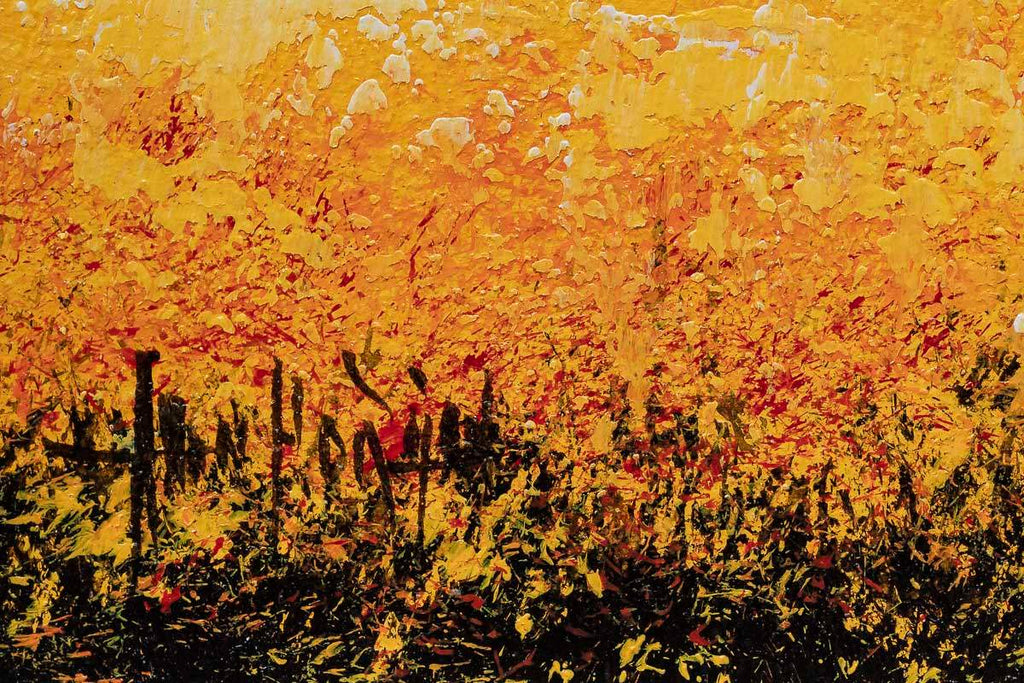 Golden Meadow - Original - SOLD by artist Allan Morgan - Wyecliffe Galleries