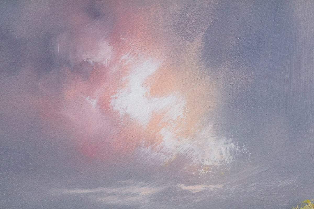 Golden Meadow - Original - SOLD by artist Allan Morgan - Wyecliffe Galleries