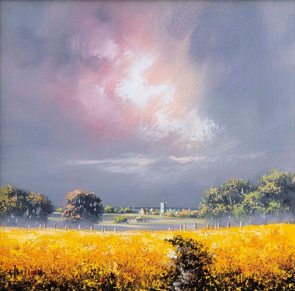 Golden Meadow - Original - SOLD by artist Allan Morgan - Wyecliffe Galleries