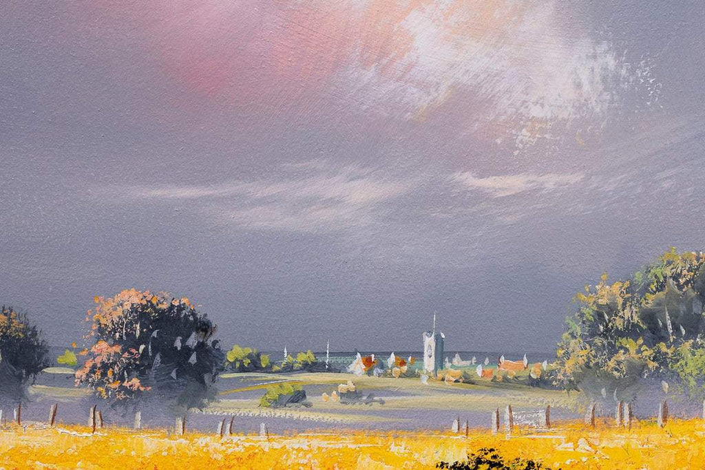 Golden Meadow - Original - SOLD by artist Allan Morgan - Wyecliffe Galleries