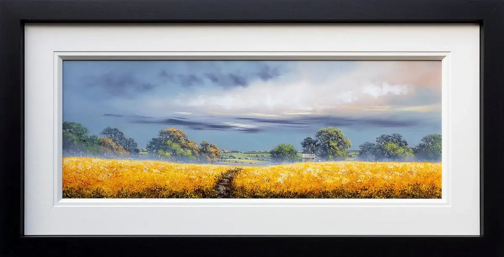 Golden Path - Original by artist Allan Morgan - Wyecliffe Galleries