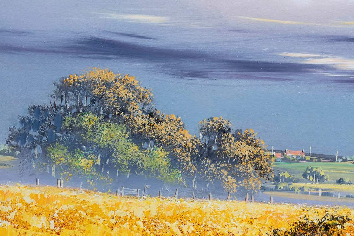 Golden Path - Original by artist Allan Morgan - Wyecliffe Galleries