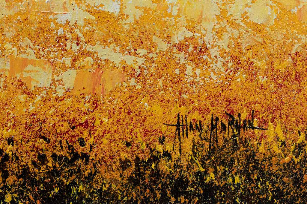 Golden Path - Original by artist Allan Morgan - Wyecliffe Galleries