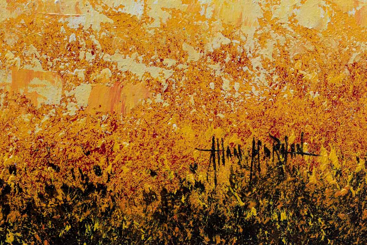 Golden Path - Original by artist Allan Morgan - Wyecliffe Galleries