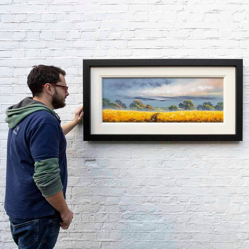 Golden Path - Original by artist Allan Morgan - Wyecliffe Galleries