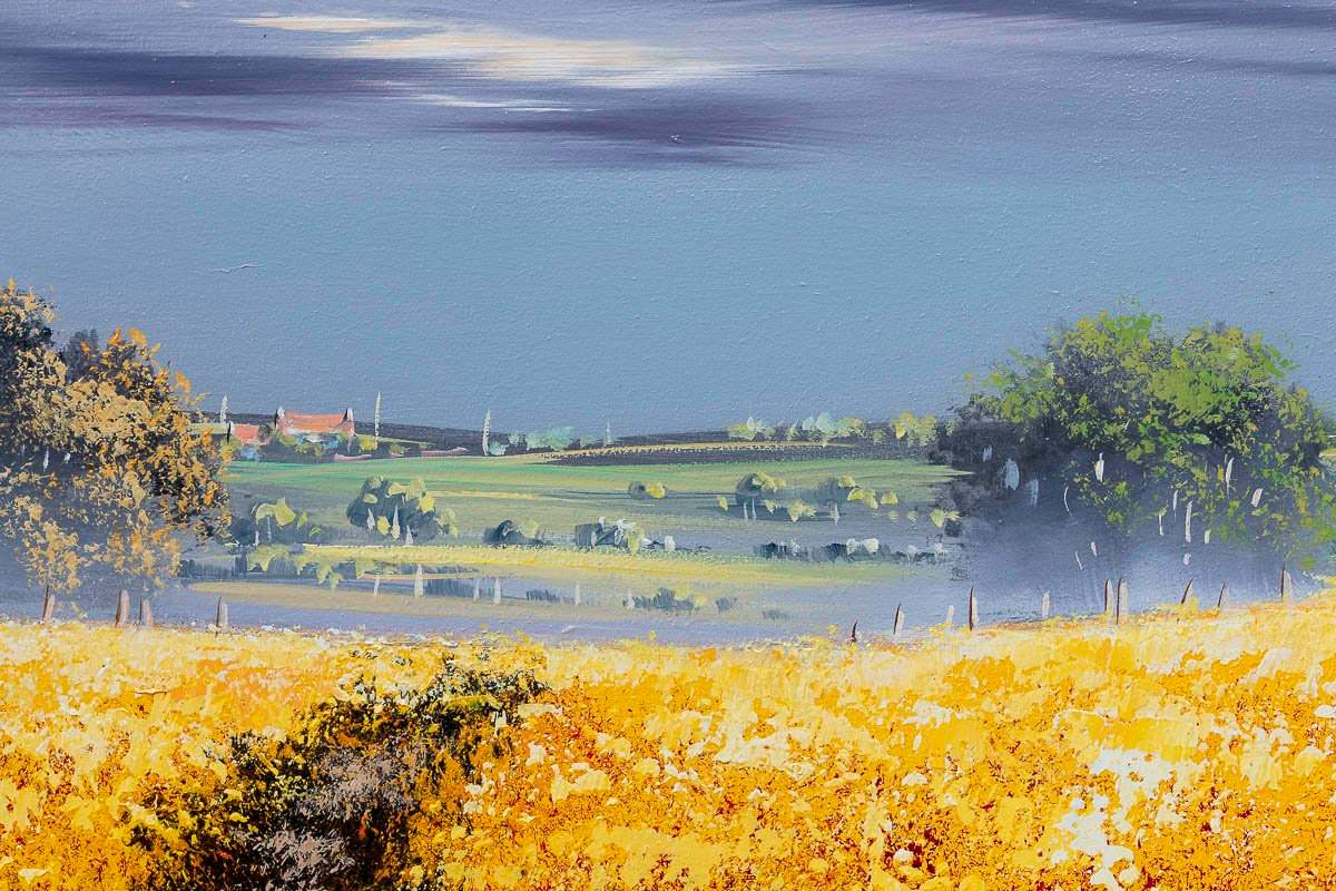 Golden Path - Original by artist Allan Morgan - Wyecliffe Galleries