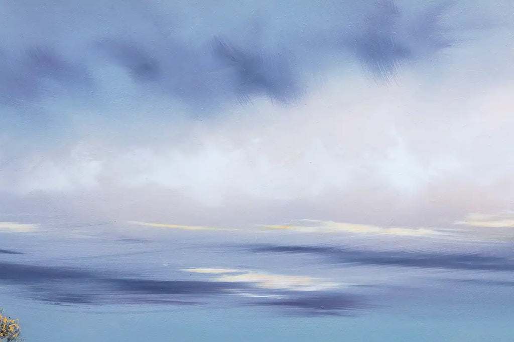 Golden Path - Original by artist Allan Morgan - Wyecliffe Galleries