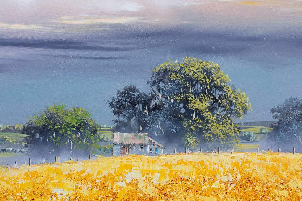 Golden Path - Original by artist Allan Morgan - Wyecliffe Galleries