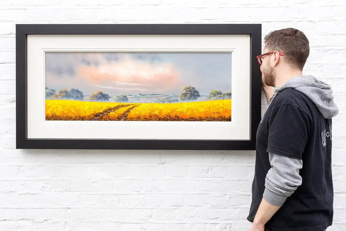 Golden Pathways - Original - SOLD by artist Allan Morgan - Wyecliffe Galleries