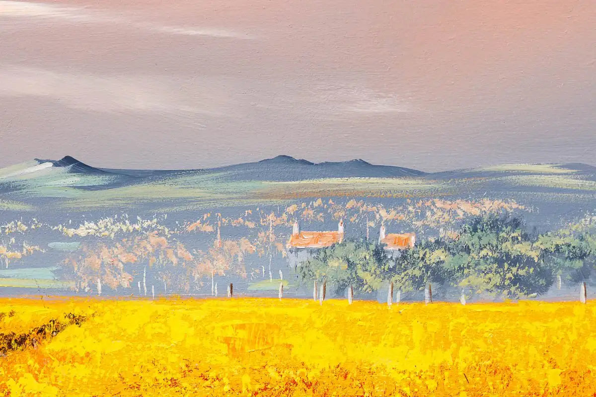 Golden Pathways - Original - SOLD by artist Allan Morgan - Wyecliffe Galleries