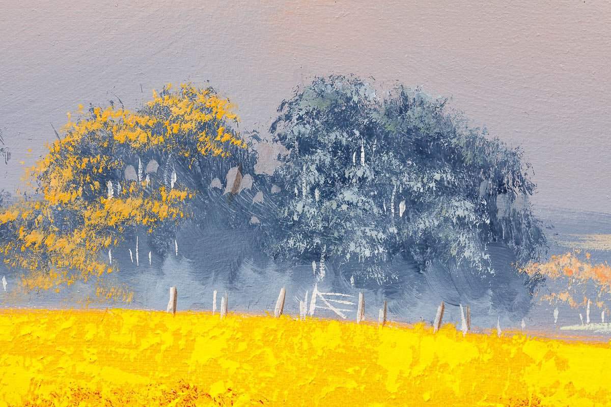 Golden Pathways - Original - SOLD by artist Allan Morgan - Wyecliffe Galleries