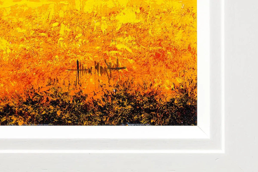 Golden Pathways - Original - SOLD by artist Allan Morgan - Wyecliffe Galleries