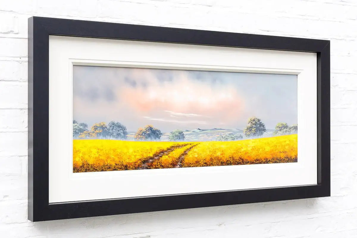 Golden Pathways - Original - SOLD by artist Allan Morgan - Wyecliffe Galleries