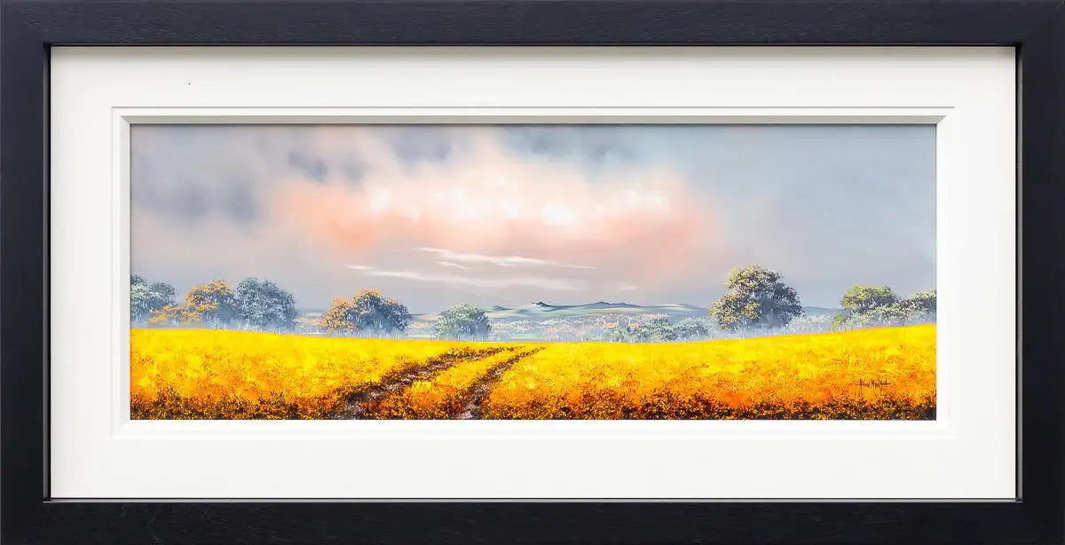 Golden Pathways - Original - SOLD by artist Allan Morgan - Wyecliffe Galleries