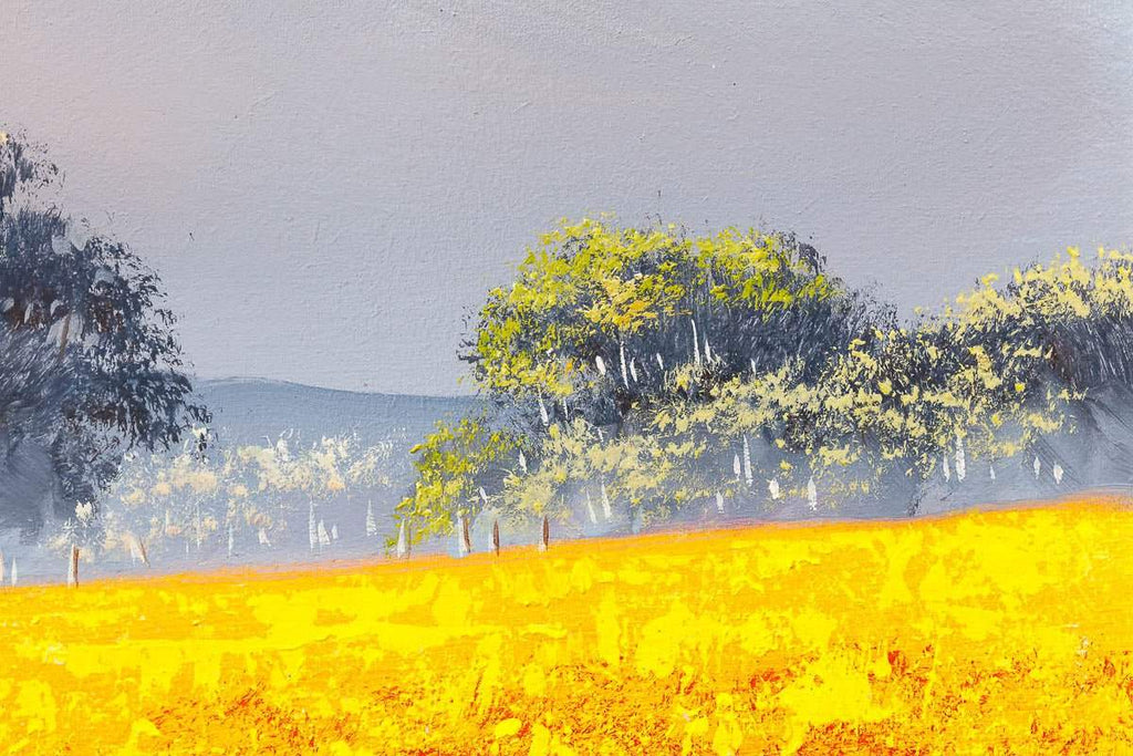 Golden Pathways - Original - SOLD by artist Allan Morgan - Wyecliffe Galleries