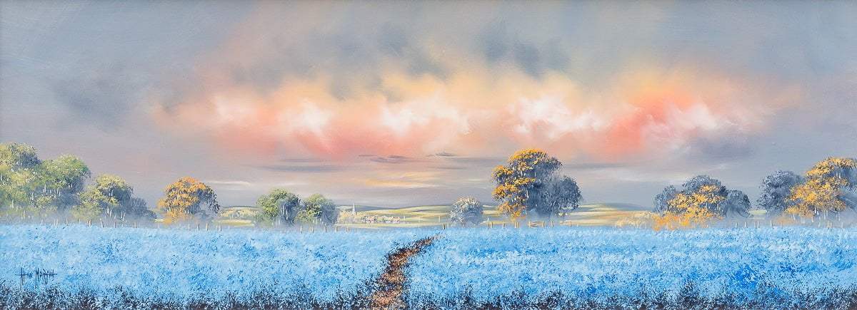 Harmonious Fields - Original by artist Allan Morgan - Wyecliffe Galleries