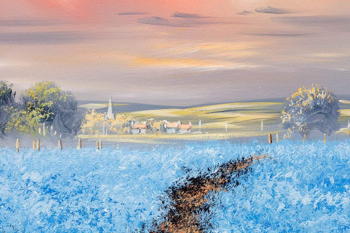 Harmonious Fields - Original by artist Allan Morgan - Wyecliffe Galleries