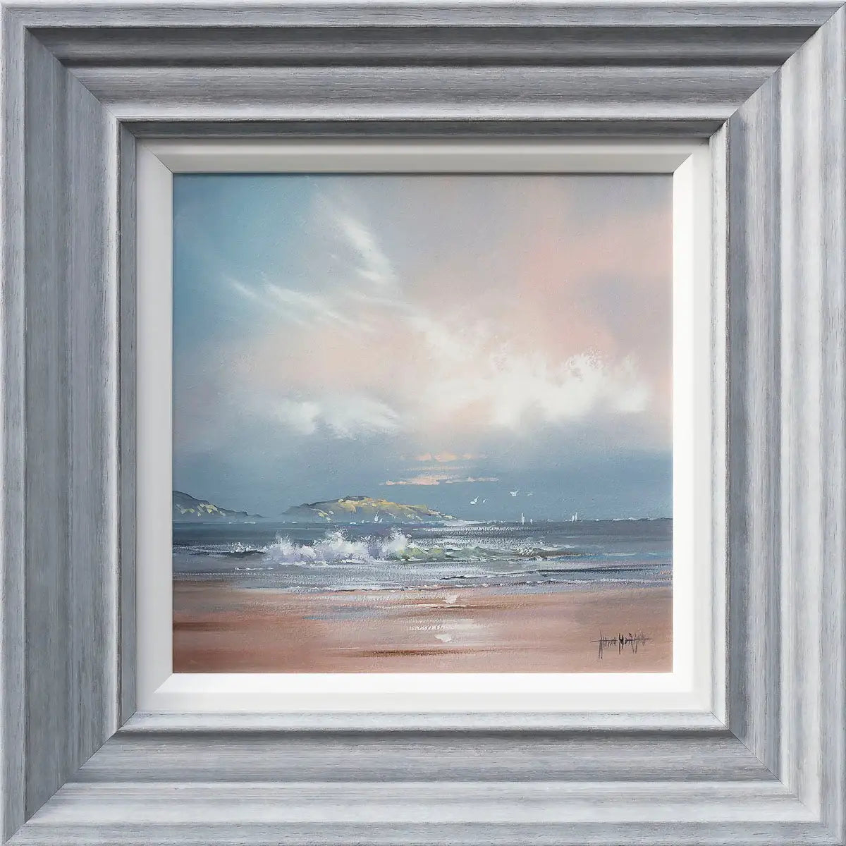 If Life Is A Journey, The Beach Is My Destination - Original by artist Allan Morgan - Wyecliffe Galleries