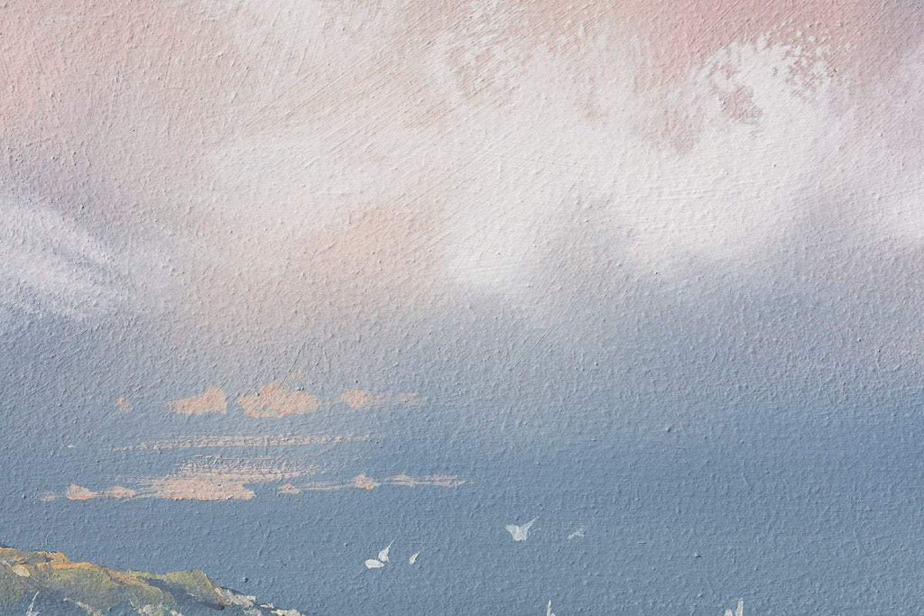 If Life Is A Journey, The Beach Is My Destination - Original by artist Allan Morgan - Wyecliffe Galleries