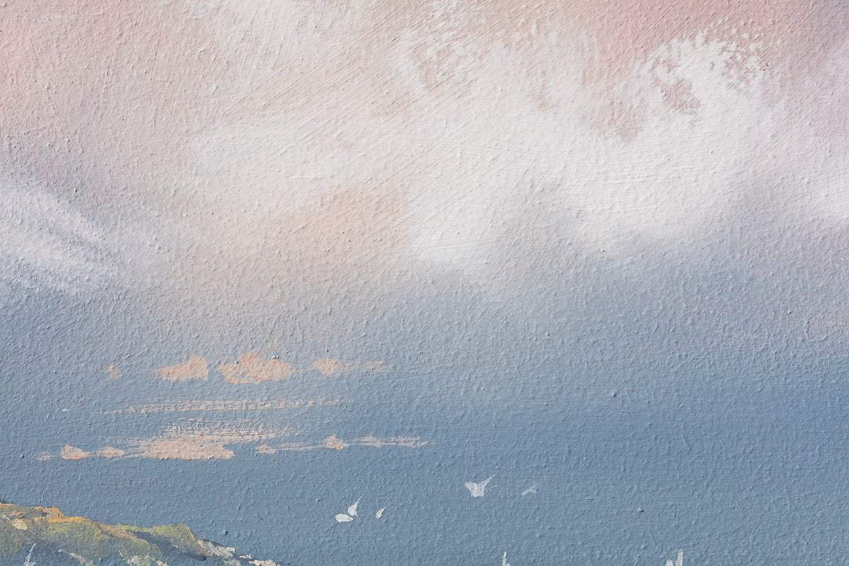 If Life Is A Journey, The Beach Is My Destination - Original by artist Allan Morgan - Wyecliffe Galleries