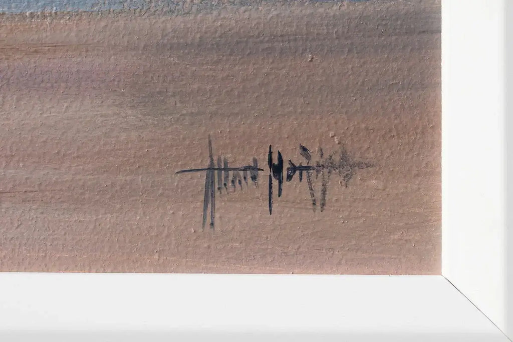 If Life Is A Journey, The Beach Is My Destination - Original by artist Allan Morgan - Wyecliffe Galleries