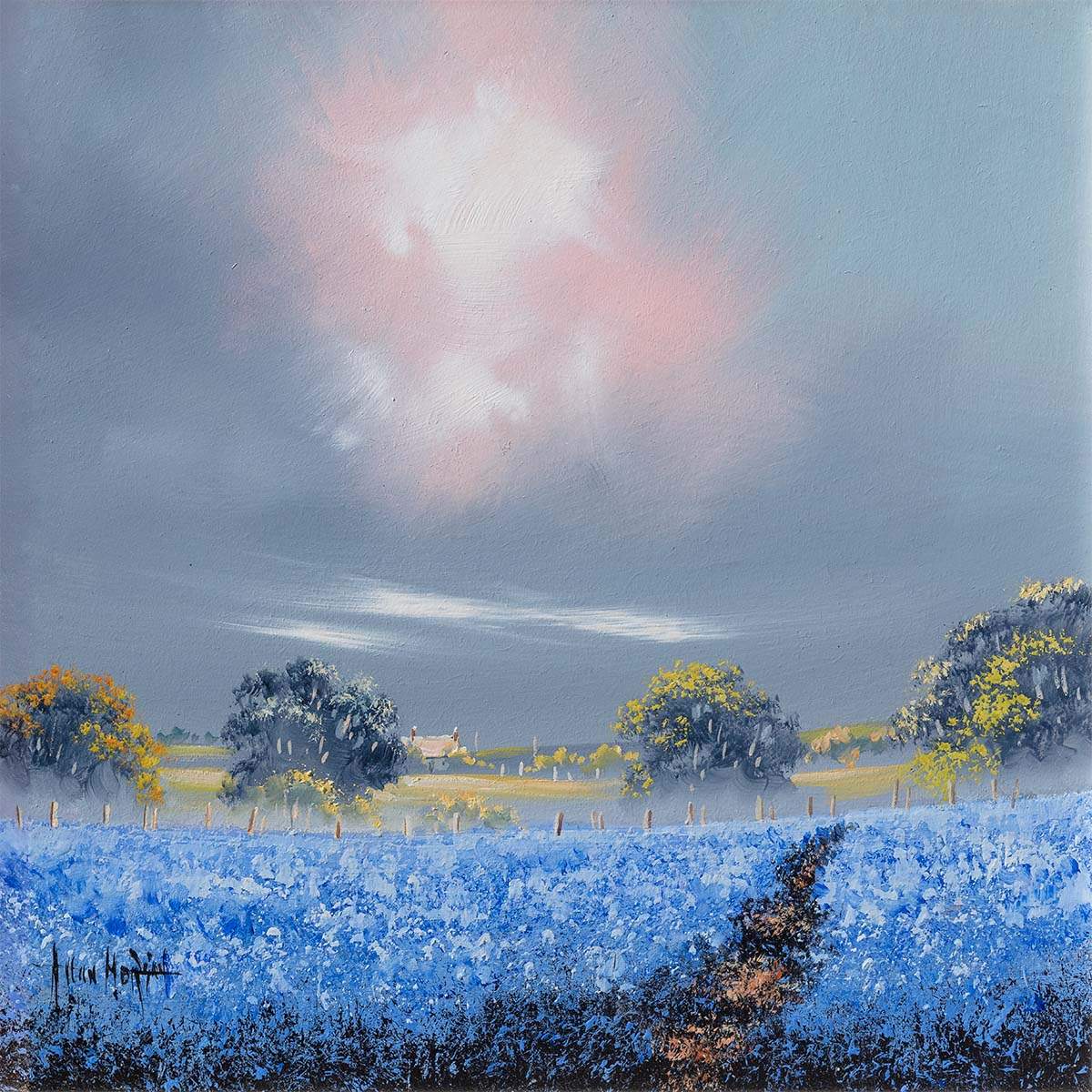 In The Midst Of Lavender Dreams - Original by artist Allan Morgan - Wyecliffe Galleries