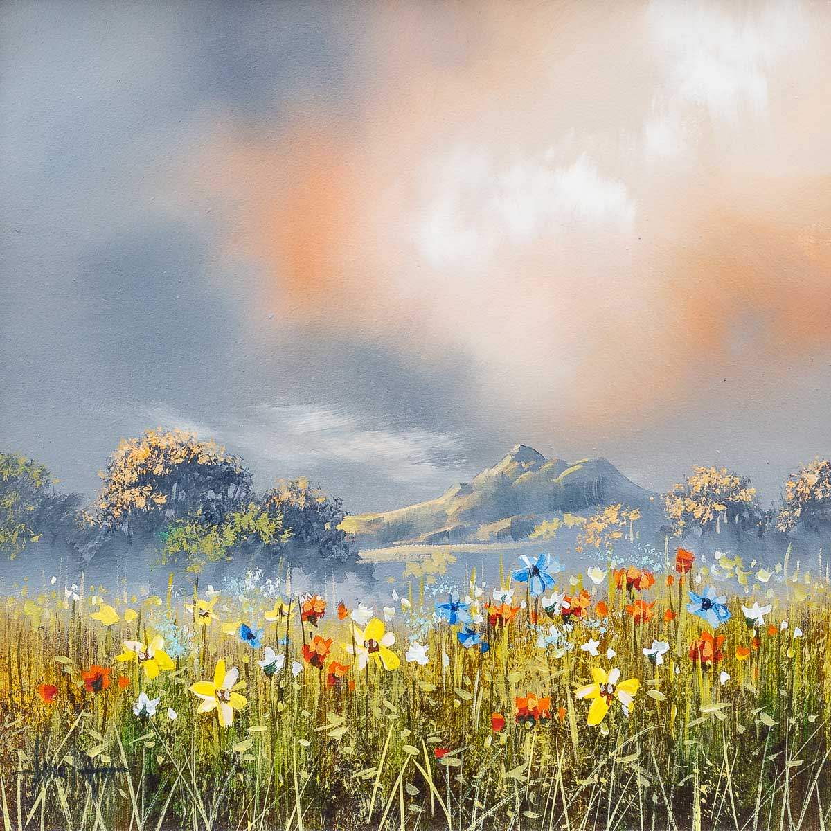 Meadow Bliss - Original - SOLD by artist Allan Morgan - Wyecliffe Galleries