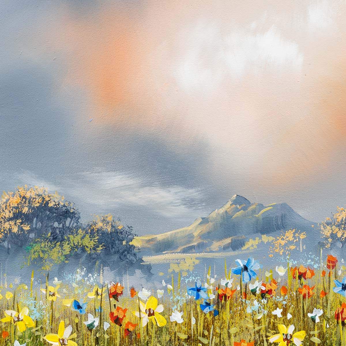 Meadow Bliss - Original - SOLD by artist Allan Morgan - Wyecliffe Galleries
