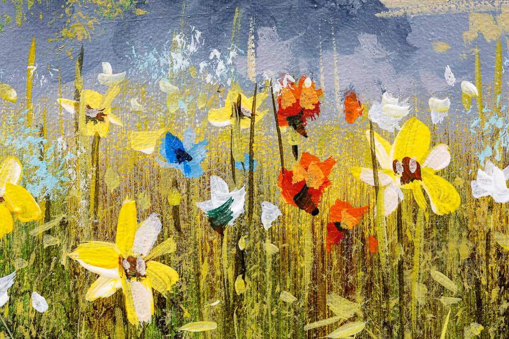 Meadow Bliss - Original - SOLD by artist Allan Morgan - Wyecliffe Galleries