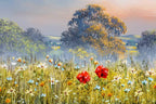 Meadow Hues - Original - SOLD by artist Allan Morgan - Wyecliffe Galleries