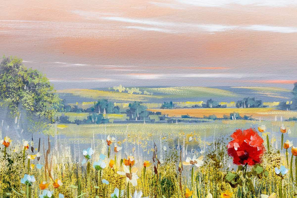 Meadow Hues - Original - SOLD by artist Allan Morgan - Wyecliffe Galleries