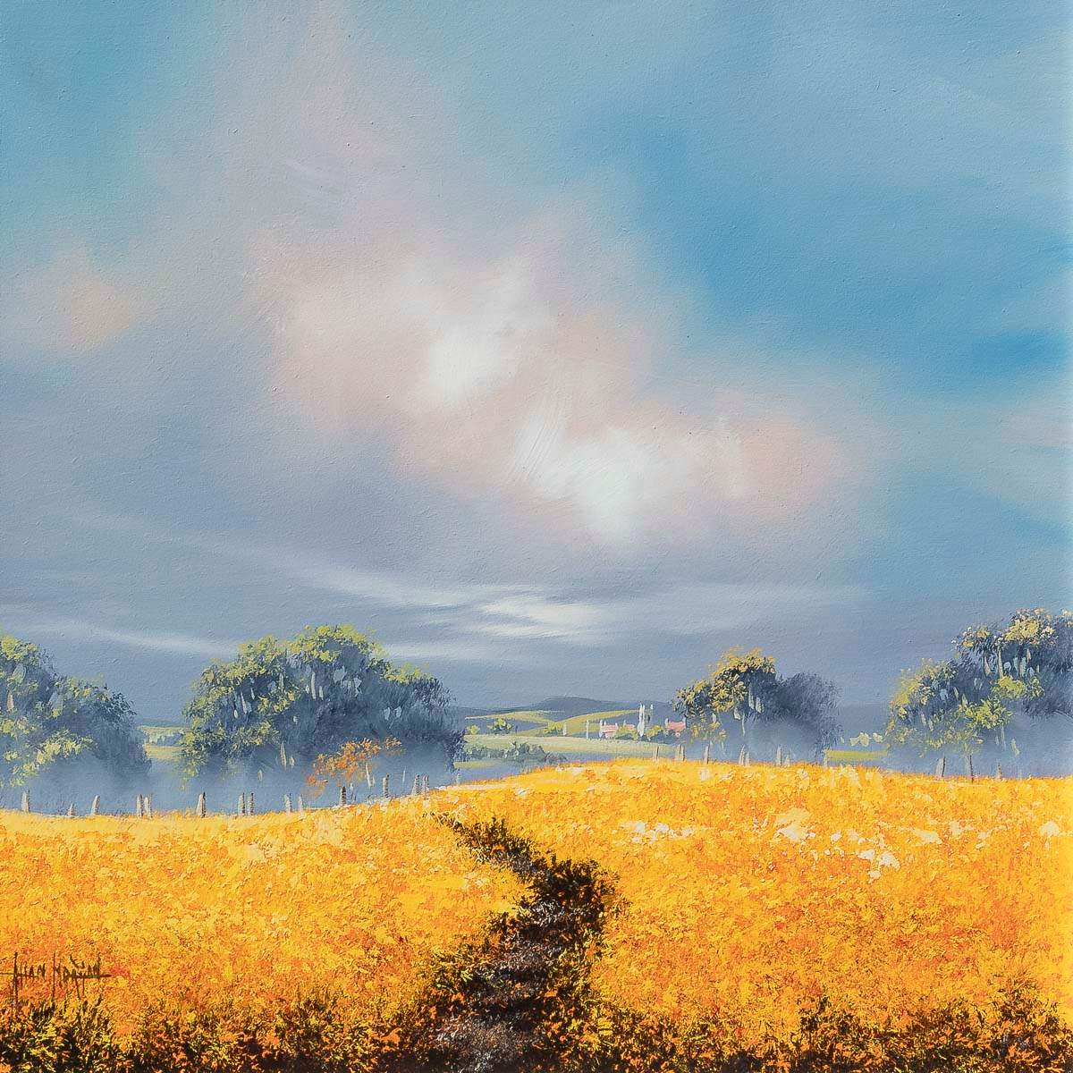 Path Of Tranquility - Original by artist Allan Morgan - Wyecliffe Galleries