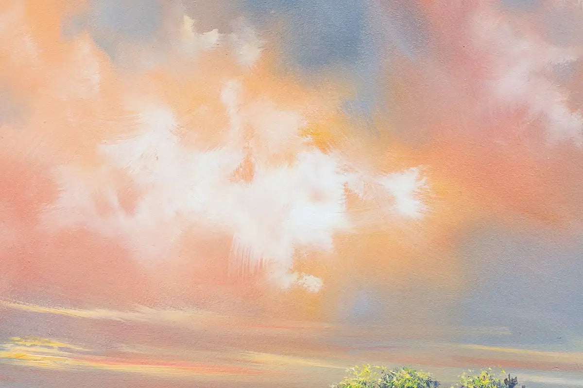 Poppies Bathing In The Glow - Original by artist Allan Morgan - Wyecliffe Galleries