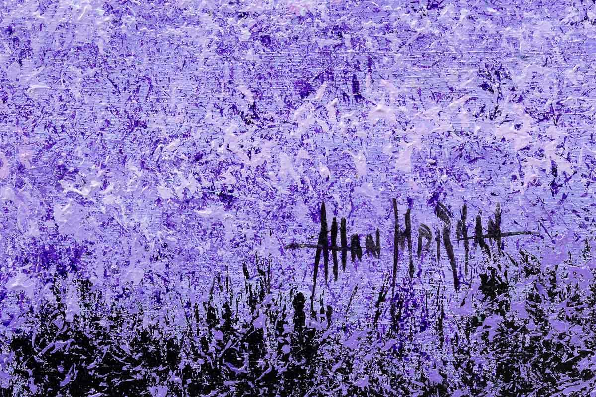 Purple Pathway - Original - SOLD by artist Allan Morgan - Wyecliffe Galleries