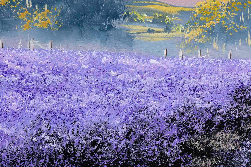 Purple Pathway - Original - SOLD by artist Allan Morgan - Wyecliffe Galleries