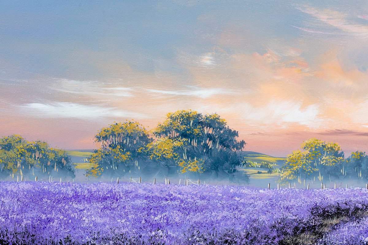 Purple Pathway - Original - SOLD by artist Allan Morgan - Wyecliffe Galleries