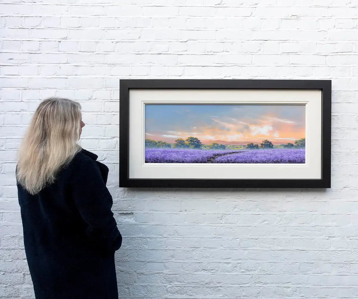 Purple Pathway - Original - SOLD by artist Allan Morgan - Wyecliffe Galleries